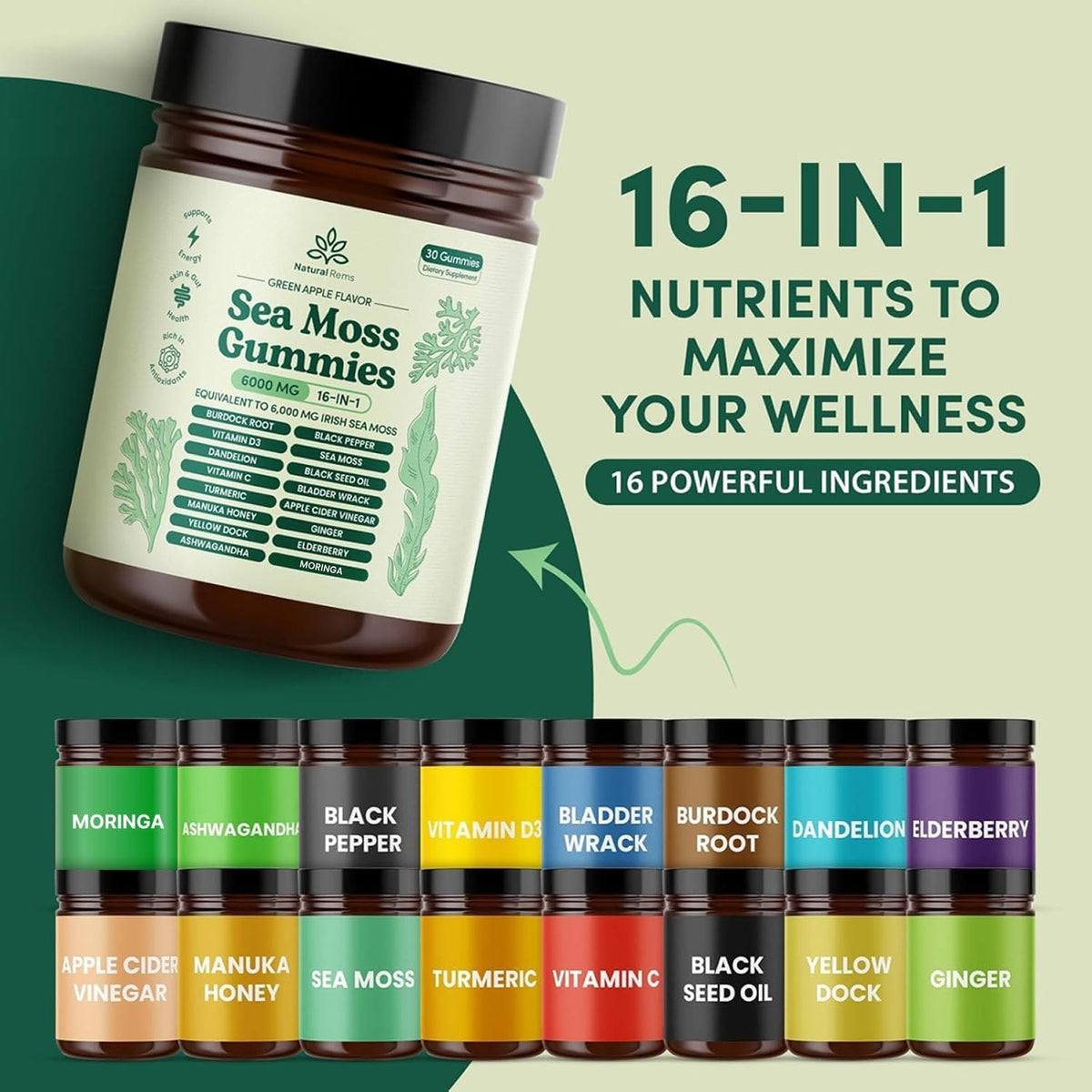 Sea Moss 16-In-1 Gummies